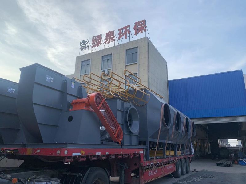 合肥電子行業(yè)：有機(jī)廢氣處理系統(tǒng)（顆粒碳吸附）發(fā)貨