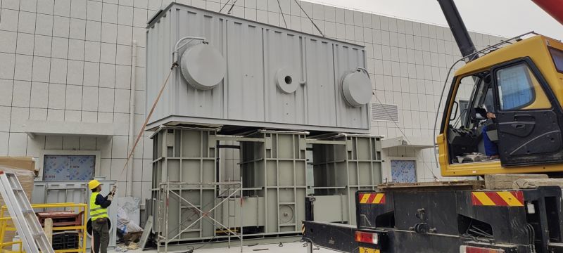 鹽城某上市公司1.5萬風量RTO、1萬風量RCO發(fā)貨安裝中