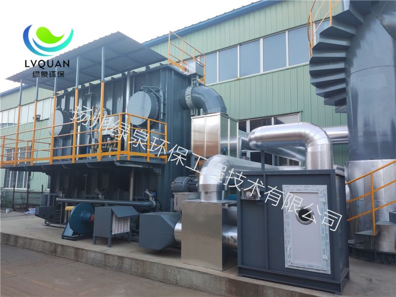 定州市安江汽車部件有限公司6萬風(fēng)量沸石轉(zhuǎn)筒+5000風(fēng)量RTO設(shè)備已全部安裝完成，進入調(diào)試階段