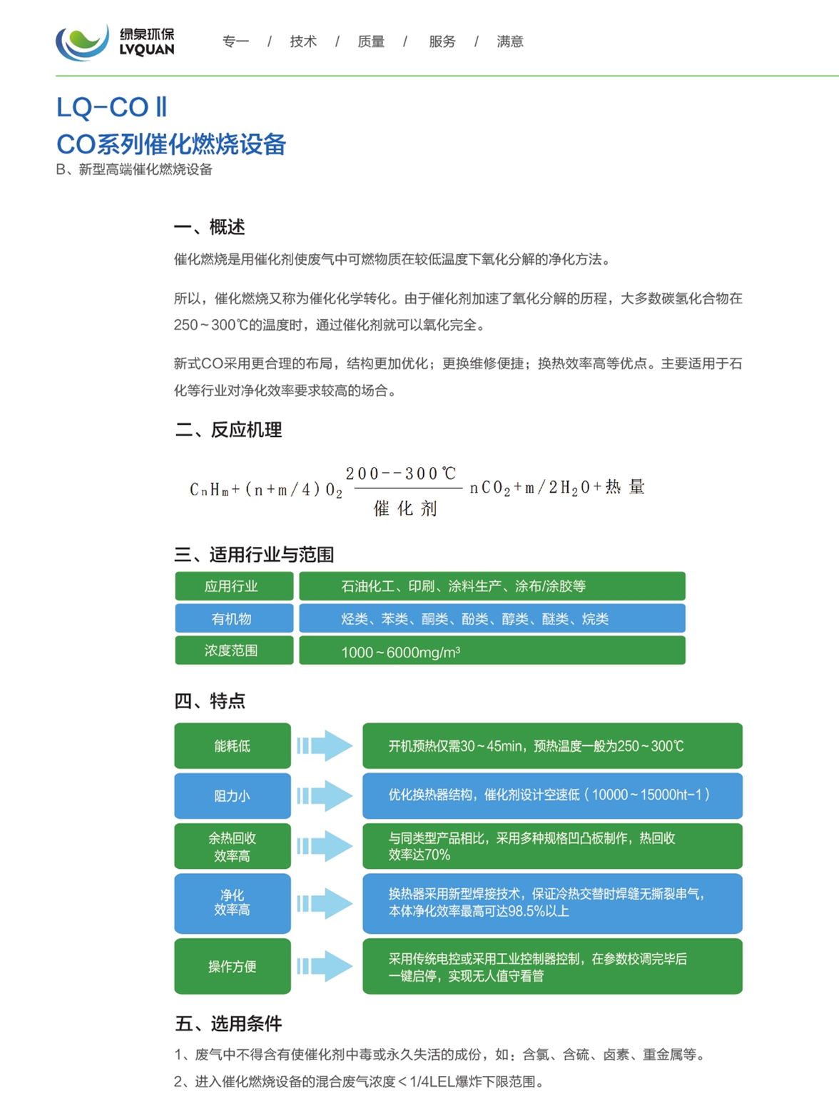 LQ-COⅡ催化燃燒設(shè)備Ⅱ1